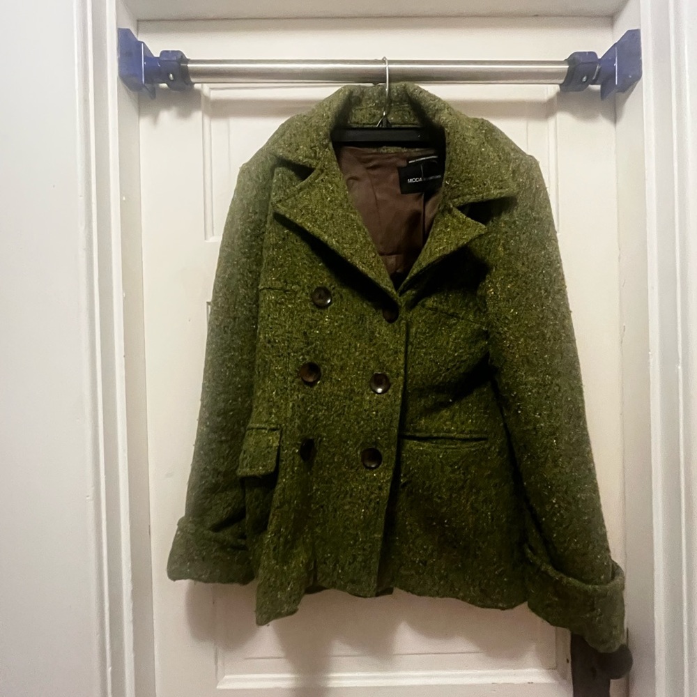 Women's Green Wool-Blend Jacket